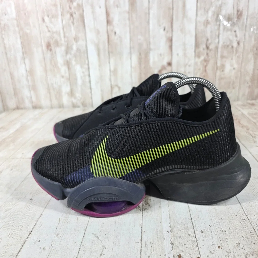 Nike Air Zoom SuperRep 2 Womens Black Purple Lime HIIT Shoes CU5925-010 8